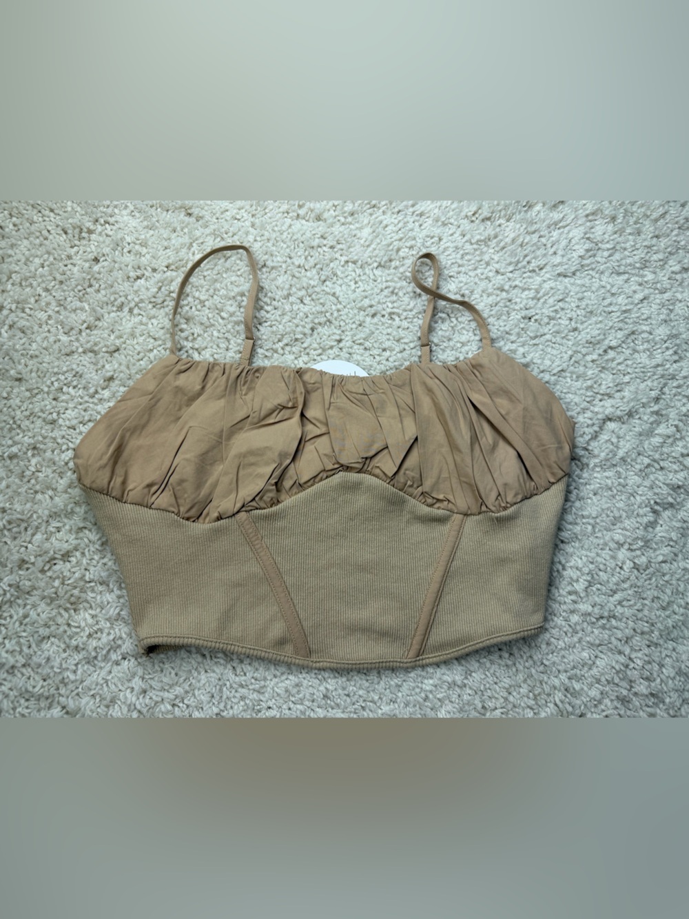 Womens Medium Elle Rae Mix It Up Crop Top NWT
